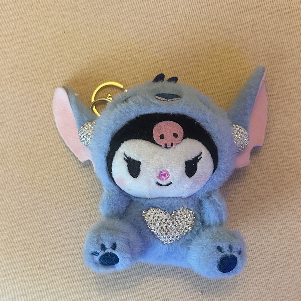 Blue Plush Keychain - Blue Small Pet Plush Accessory - Picture 1 of 1